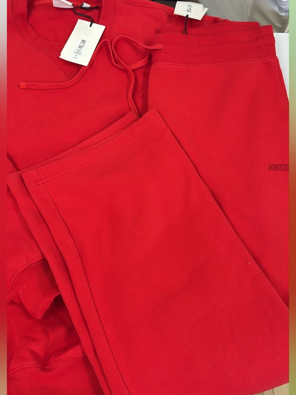 NWT aritzia flashing red set